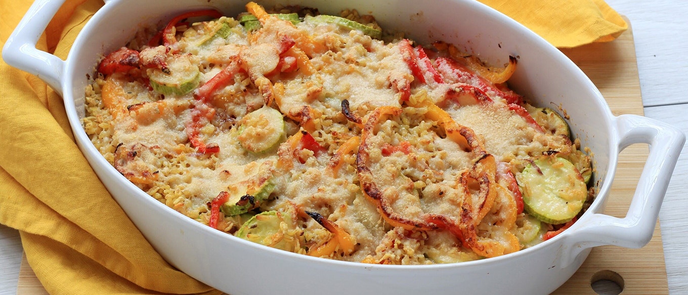 GRATIN DE LÉGUMES DU SOLEIL AU BLÉ EBLY®