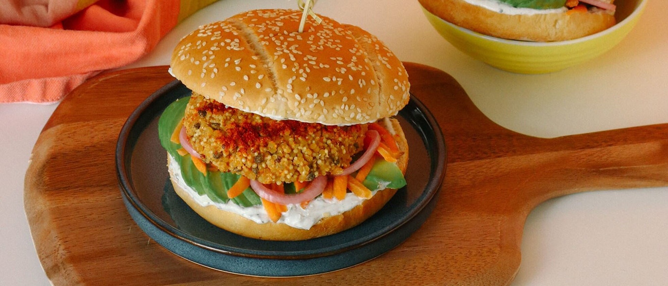 BURGER VÉGÉTARIEN AU QUINOA & LENTILLES EBLY®