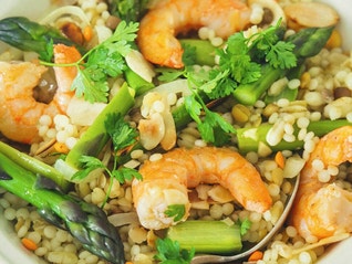 PILAF DE CÉRÉALES ET LENTILLES EBLY® AUX CREVETTES ET AUX AS