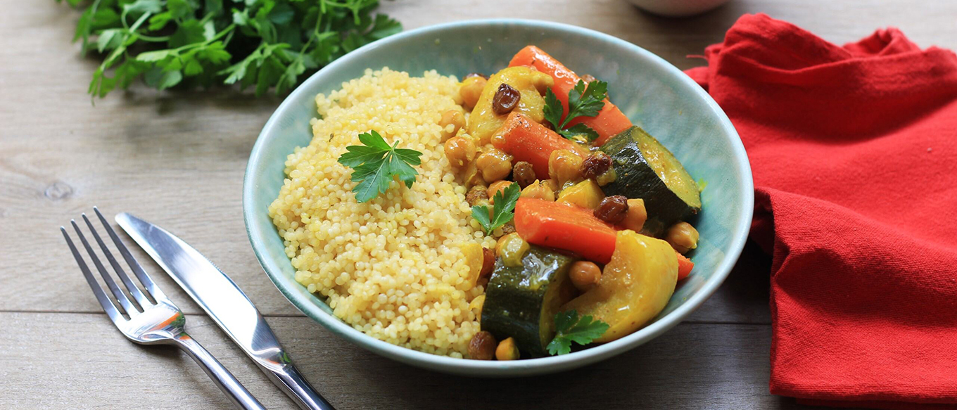 COUSCOUS VÉGÉTARIEN AU COUSCOUS EN PERLES EBLY®